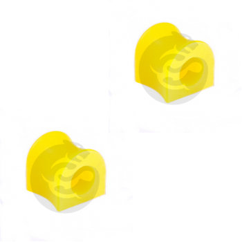 Set of 2 Polyurethane bushing sway bar, TOYOTA HIACE REGIUS, DYNA, TOYOACE, QUICK DELIVERY front suspension, end bushing I.D. = 16 mm, OEM 48815-25050, 1-01-1284