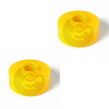 Set of 2 Polyurethane bushing shock absorber, TOYOTA GRANVIA, GRAND HIACE, REGIUS, rear suspension, lower mount, low, OEM 48531-80219, 1-03-1429