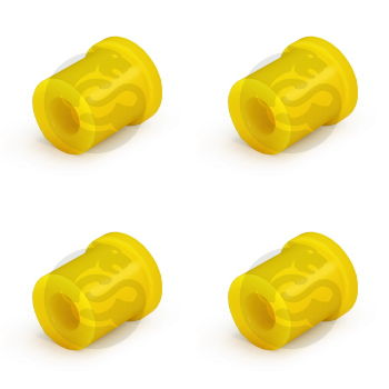 Set of 4 Polyurethane bushing leafspring, rear suspension, shackle, upper O.D. = 30 mm, I.D. = 15 mm, OEM 90385-15001, 1-10-829