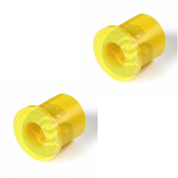 Set of 2 Polyurethane bushing leafspring, rear suspension, shackle, upper O.D. = 40 mm, I.D. = 23 mm, OEM 48110-3B130, 1-10-833