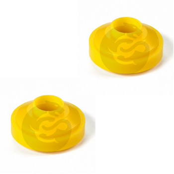Set of 2 Polyurethane bushing front suspension, trailing torque rod / torsion bar, OEM 48674-30060, 1-11-199