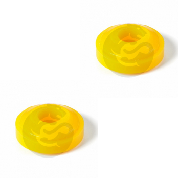 Set of 2 Polyurethane bushing front suspension, trailing torque rod / torsion bar, OEM 48674-30070, 1-11-203