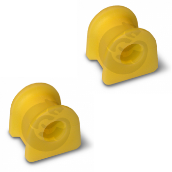 Set of 2 Polyurethane bushing front suspension, sway bar, OEM A 639 323 02 85, 11-01-3389