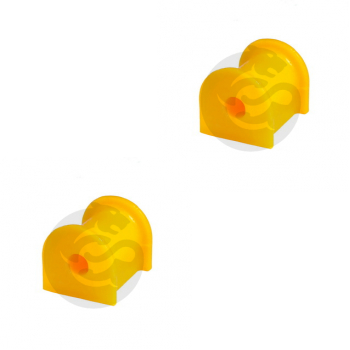 Set of 2 Polyurethane bushing sway bar, rear suspension, OEM 4571221001, 12-01-1827