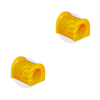 Set of 2 Polyurethane bushing sway bar, front suspension I.D. = 21,5 mm, OEM 54813 34000, 12-01-1878