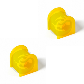 Set of 2 Polyurethane bushing sway bar, rear suspension I.D. = 22 mm, OEM 4571205000, 12-01-2400