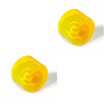 Set of 2 Polyurethane bushing shock absorber, rear suspension, upper mount to, low, OEM 4531109000, 12-03-2736