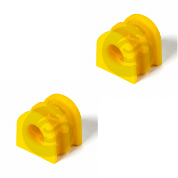 Set of 2 Polyurethane bushing sway bar, front suspension I.D. = 20,5 mm, OEM 77 01 062 549, 13-01-2696