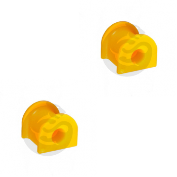Set of 2 Polyurethane bushing sway bar, front suspension I.D. = 19 mm, OEM 96298288, 14-01-1324