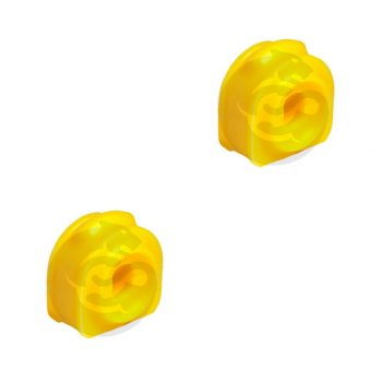 Set of 2 Polyurethane bushing sway bar, rear suspension, OEM 1119588, 15-01-1334
