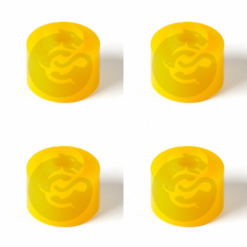 Set of 4 Polyurethane bushing shock absorber, front/rear suspension, upper I.D. = 10 mm, OEM 21-2905460, 17-03-1990