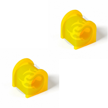 Set of 2 Polyurethane bushing sway bar, front suspension I.D. = 25 mm, OEM 54612-HC050, 2-01-597