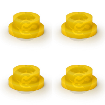 Set of 4 Polyurethane bushing sway bar link, rear suspension, mount to chassis, OEM 56244-9X200, 2-02-2995