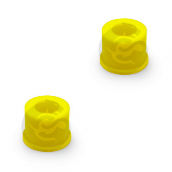 Set of 2 Polyurethane bushing rear suspension, leafspring shackle, mount to body, OEM 1 351 263 080, 27-11-542