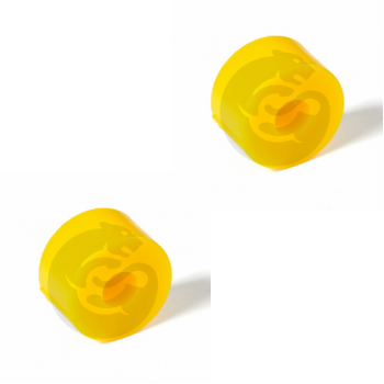 Set of 2 Polyurethane bushing shock absorber, front suspension, upper O.D. = 46 mm, I.D. = 16 mm, H = 25,5 mm, OEM 0326345000, 3-03-1313