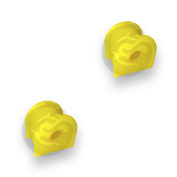 Set of 2 Polyurethane bushing sway bar rear suspension, ID = 14 mm, JEEP COMPASS, PATRIOT, DODGE CALIBER, MOPAR OEM 5105878AA, 35-01-3562