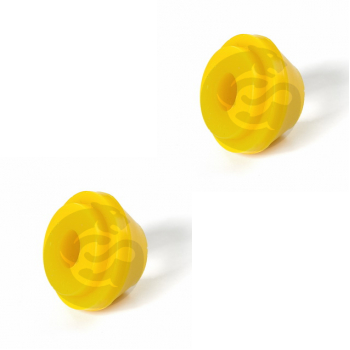 Set of 2 Polyurethane bushing rear suspension, trailing arm, mount to hub, OEM 4656 357AA, 36-11-2946