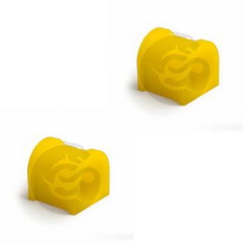 Set of 2 Polyurethane bushing sway bar, rear suspension I.D. = 21 mm, OEM LA19-28-156, 4-01-1172